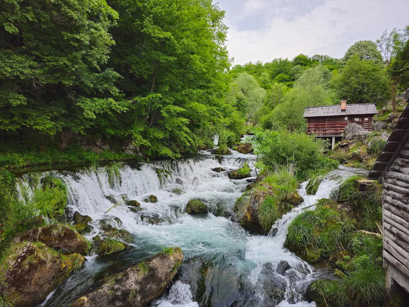 Krupa Waterfalls - emerald waterfalls near Banja Luka, Bosnia